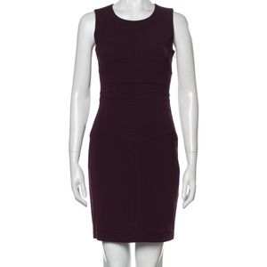 DVF dark purple sheath dress XS. Great condition